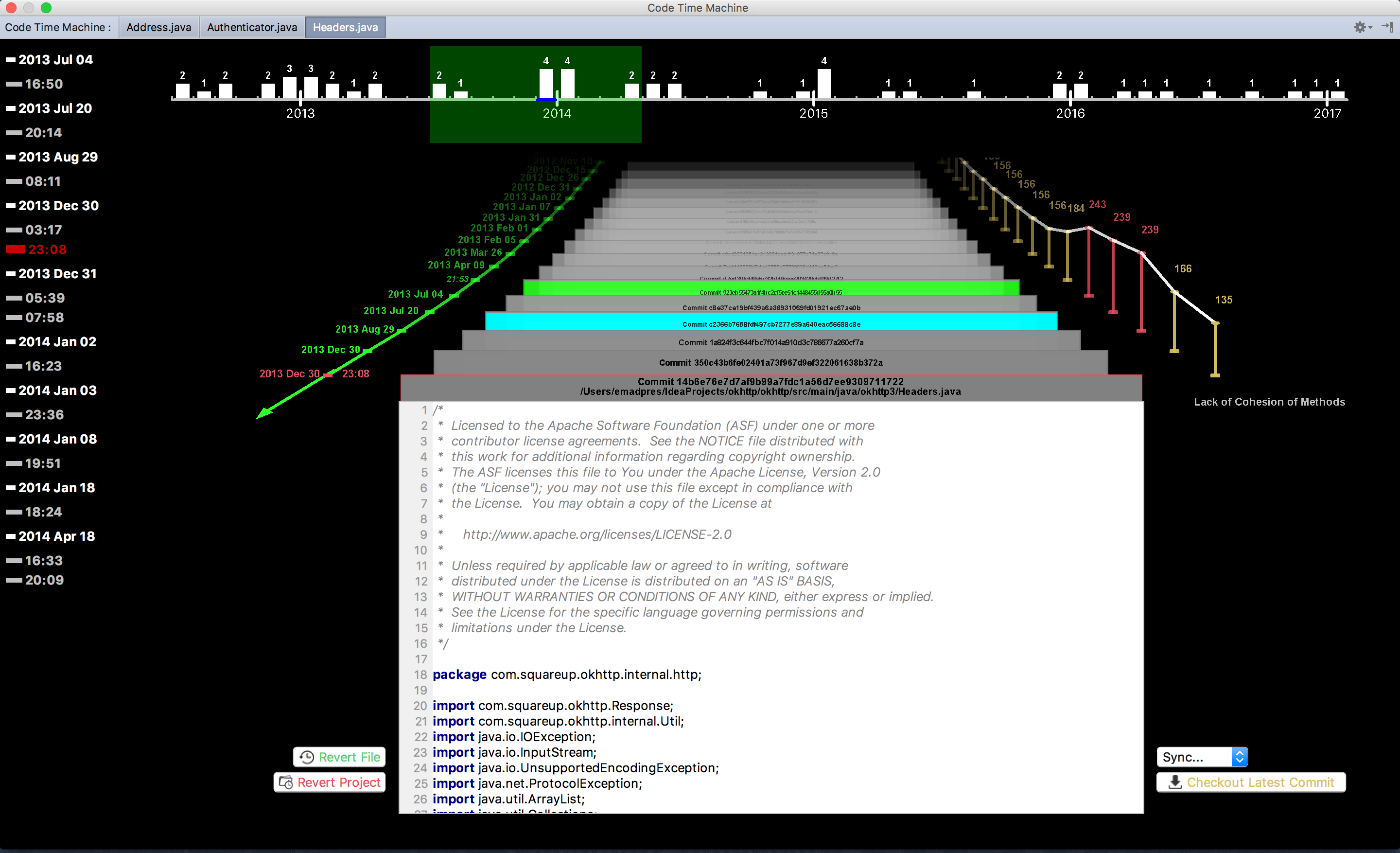 The Code Time Machine